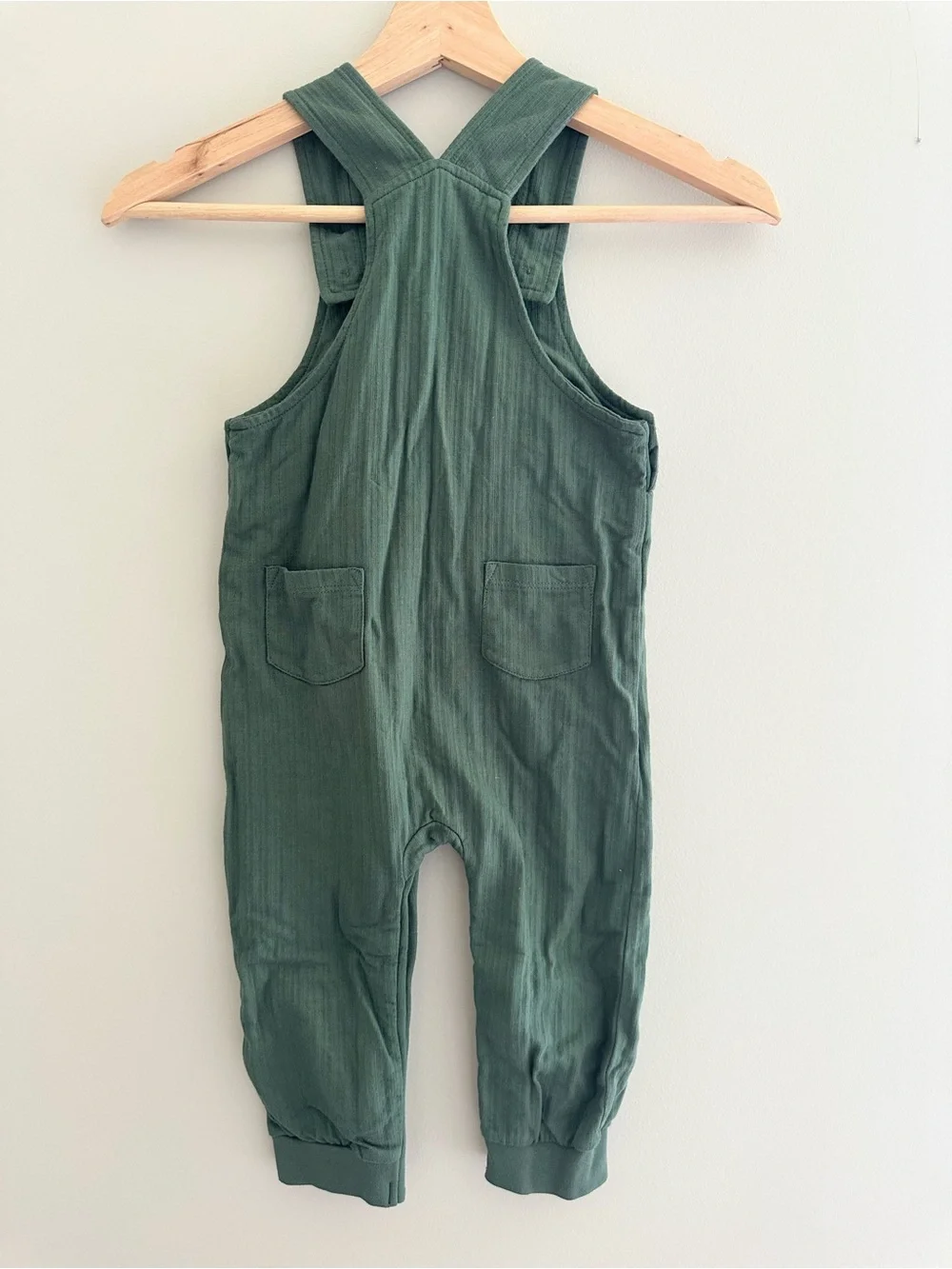 JoJo Maman Bébé Tractor Appliqué Overalls, 18–24M, Green Multicolor